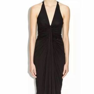 Rick Owens Lilies Kite Black Midi Dress